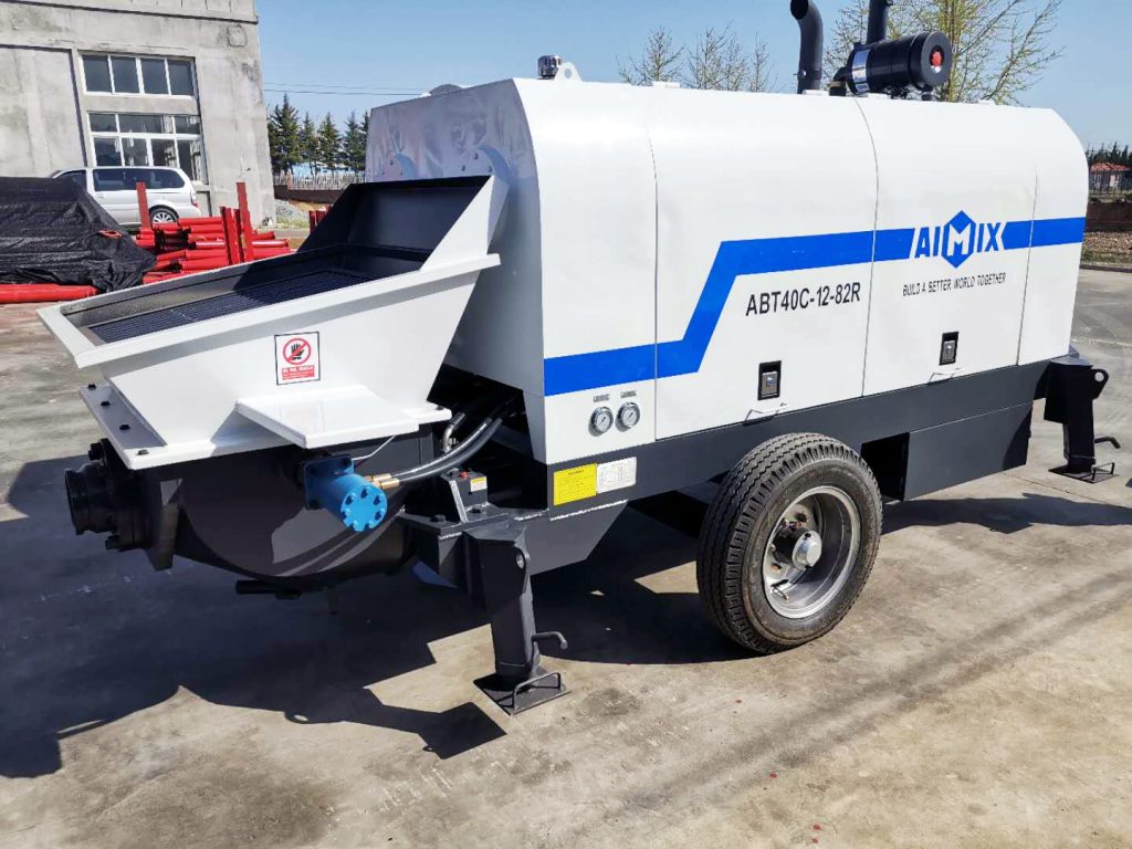 concrete trailer pump price