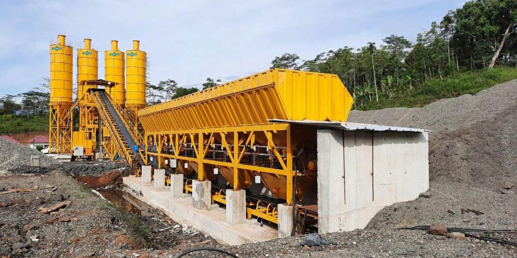 AJ90 Belt Type Concrete Batching Plant