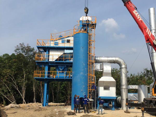 stationary asphalt batching plant