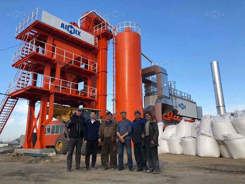 ALQ80 Stationary asphalt plant in Russia