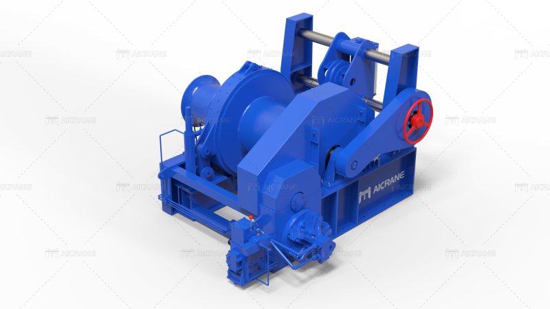 hydraulic winch for towing operations