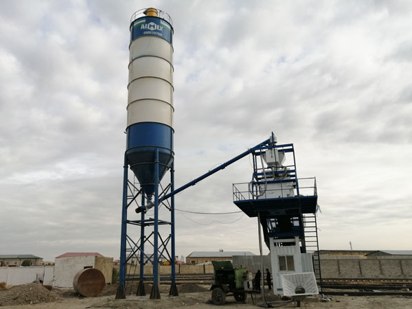 AJY 35 mobile concrete batching plant UZ