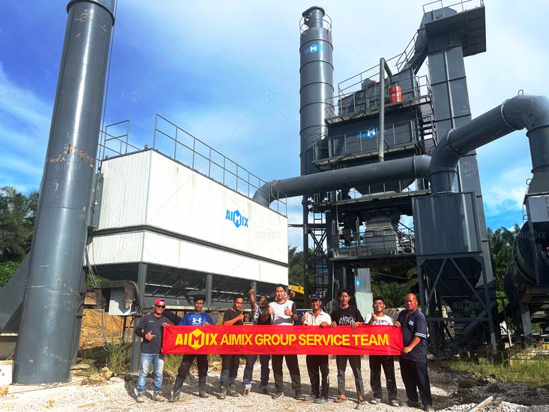120 tph hot mix asphalt plant in Malaysia
