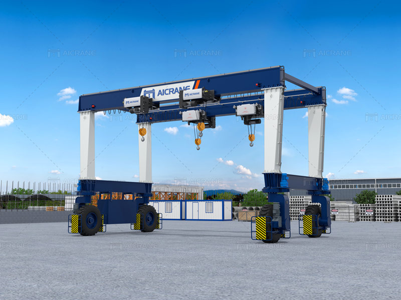 Rubber Tyred Gantry Crane with Four Hoists