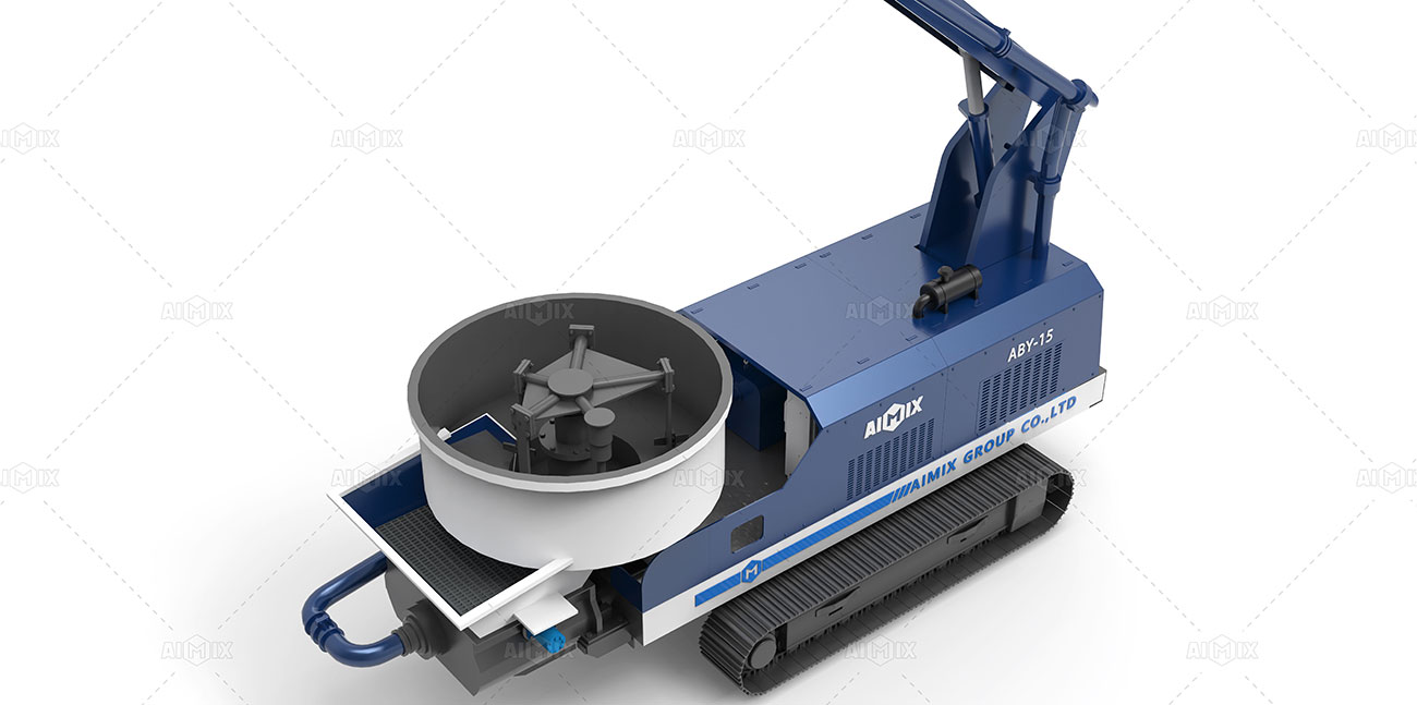 crawler boom pump machine