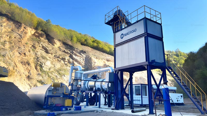 Mobile Type Asphalt Plant with Drum Mixer